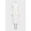 White silk dress