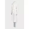 White silk dress
