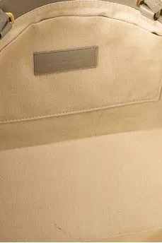 Green leather shoulder bag
