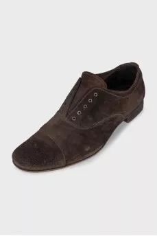 Men's brown suede shoes