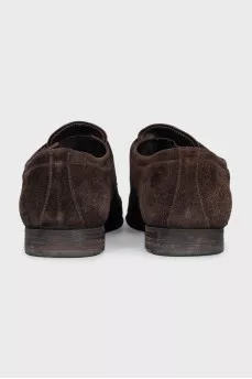 Men's brown suede shoes