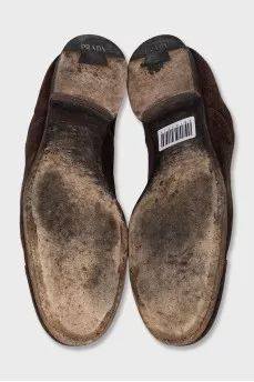 Men's brown suede shoes