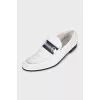 Men's perforated leather loafers