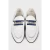 Men's perforated leather loafers