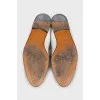 Men's perforated leather loafers