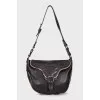 Leather shoulder bag