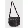 Leather shoulder bag
