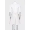 Two-tone dress with 3/4 sleeves
