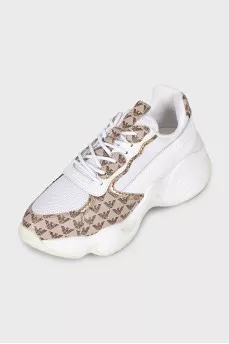 Sneakers with mesh inserts