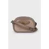 Brown crossbody with gold hardware