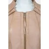 Jacket with a zip with a figured neck