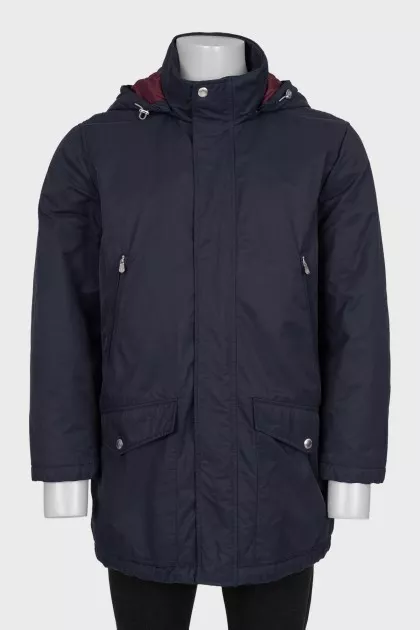 Men's straight blue jacket