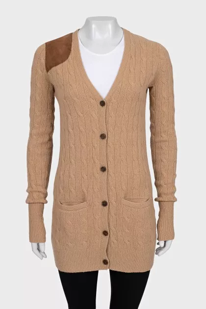 Wool and cashmere cardigan with buttons