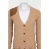 Wool and cashmere cardigan with buttons