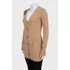 Wool and cashmere cardigan with buttons