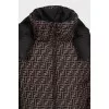 Reversible down jacket with signature print