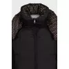 Reversible down jacket with signature print