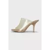 Transparent rubber mules