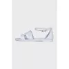 Gray Santorini sandals