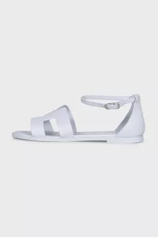 Gray Santorini sandals