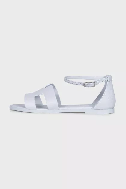 Gray Santorini sandals