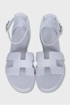 Gray Santorini sandals