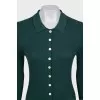 Green dress with buttons