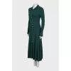 Green dress with buttons