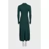 Green dress with buttons