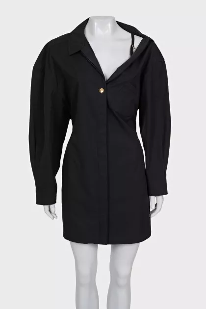Asymmetrical black dress