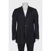 Men's straight black jacket
