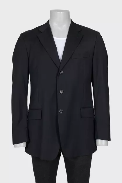 Men's straight black jacket