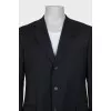 Men's straight black jacket