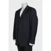 Men's straight black jacket