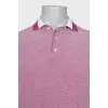 Men's polo shirt with straight buttons
