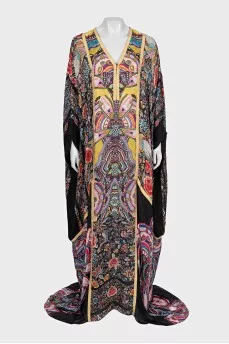 Oversized silk dress