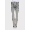 Skinny jeans with a ripped effect