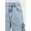 Light blue cargo jeans
