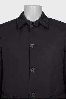 Men's black coat with tag