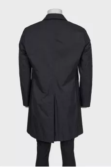 Men's black coat with tag