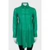 Long green blouse