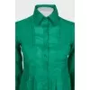 Long green blouse