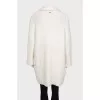Oversized cardigan with a button