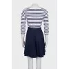 Fitted striped dress with tag
