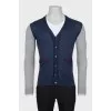 Men's cardigan with patch pockets