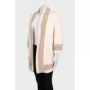 Loose-fitting cardigan with short sleeves