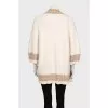 Loose-fitting cardigan with short sleeves