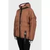 Oversized jacket with detachable sleeves