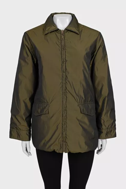 Reversible straight zip jacket