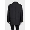 Reversible straight zip jacket